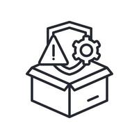Risk Icon Outline Style. Relevant To Product Management vector