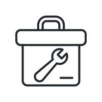 Toolbox Icon Outline Style. Relevant To Tech Support vector