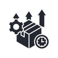Productivity Icon Glyph Style. Relevant To Product Management vector