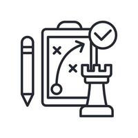 Plan Icon Outline Style. Relevant To Product Management vector