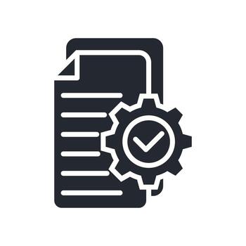 Implementation Icon Glyph Style. Relevant To Tech Support vector