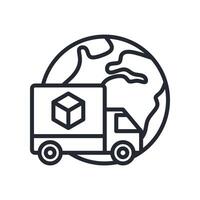 Trade Icon Outline Style. Relevant To Global Finance vector