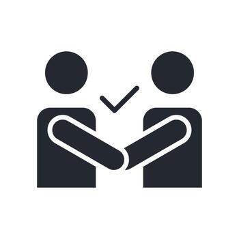 Commitment Icon Glyph Style. Relevant To Business Development vector