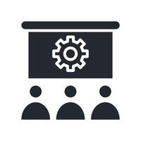 Human Resource Icon Glyph Style. Relevant To Business Development vector