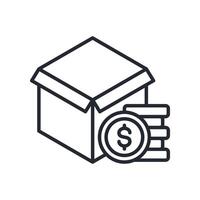 Investment Icon Outline Style. Relevant To Product Management vector