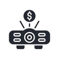 Business Strategy Icon Glyph Style. Relevant To Business Development vector
