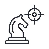 Strategic Icon Outline Style vector