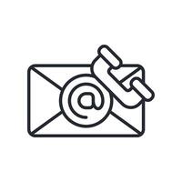 Contact Icon Outline Style. Relevant To Product Management vector