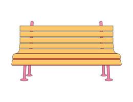Design chair retro bold vibrant unique vector