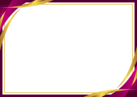 Dynamic Pink Magenta and Gold Wavy Frame Background png