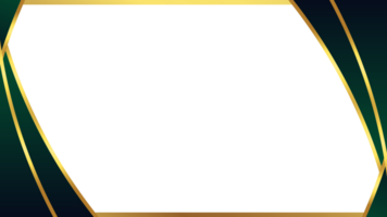 Elegant Dark Green and Gold Abstract Frame Background png