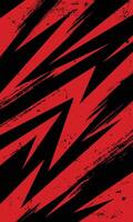 Red and black zigzag pattern background vector