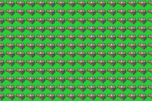 Book pattern with green background vector