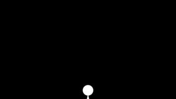 Small round animation on white background, can be used as opening video
