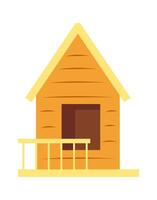Wooden tree house flat icon Flat Illustration vector