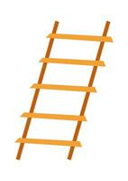 de madera escalera plano icono árbol casa elemento plano ilustración vector