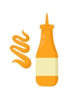 Mustard flat icon Allergen food vector