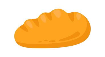 Bread flat icon Allergen food vector
