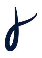 Ink drawn symbol flat icon vector