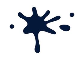Ink blot flat icon Office stationery Flat Illustration vector