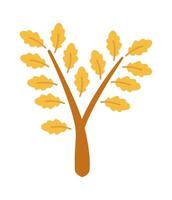 Blossoming tree flat icon Spring garden Flat Illustration Icon vector
