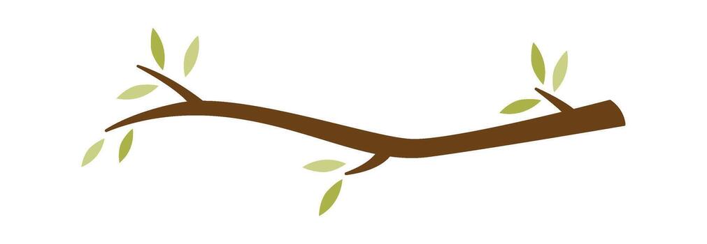 Tree branch flat icon Bird nest vector