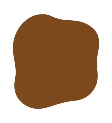 Abstract brown shape design element
