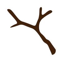 Bare tree sakura flat icon Illustration vector