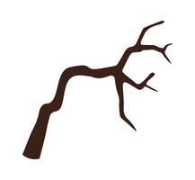 Bare tree sakura flat icon Flat Illustration vector