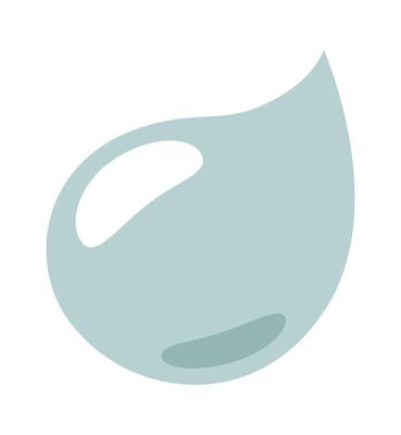 Water drop decor element flat icon Illustration