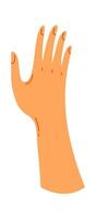 Greeting flat icon hand Communication Illustration vector