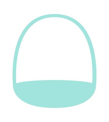 Easter basket pattern element flat icon