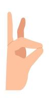 Hand flat icon Make animals with fingers vector