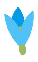 Snowdrop flower flat icon Springtime Illustration vector