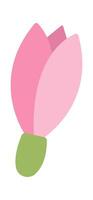Snowdrop flower bloom flat icon Springtime Flat Illustration Icon vector