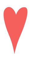 Decorative hearts line art Valentine days contemporary design Illustration vector