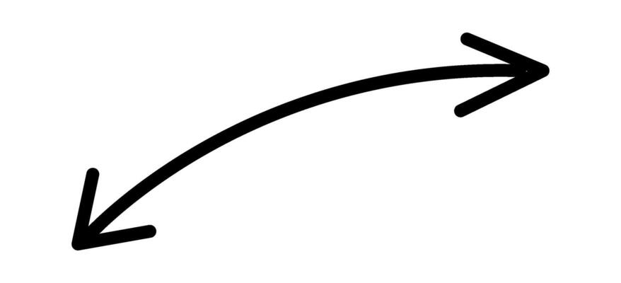 Cartoon arrow flat icon Straight line Illustration