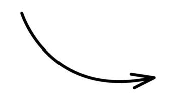 Cartoon arrow flat icon Line points in particular direction Flat Illustration Icon vector