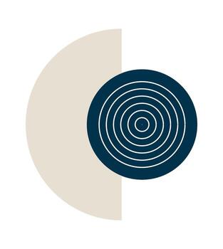 sencillo geométrico modelo plano resumen diseño dibujado icono vector