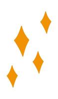 Cartoon hand drawn stars flat icon Illustration vector