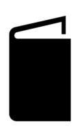 Illustration Black book flat icon Chalk illustration Reading literature vector