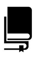 Flat Illustration Icon Black book flat icon Chalk illustration Reading literature vector