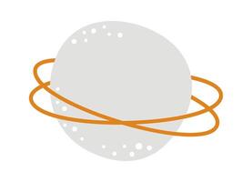 Planet circles flat icon Astrology vector