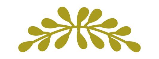 Floral wreath flat icon Cute plant vector