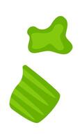 Plasticine flat icon Craft hobby Handmade sculpture Flat Illustration vector