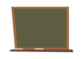 Wooden school blackboard flat icon vector