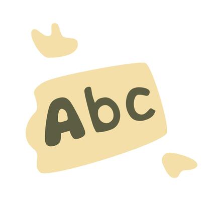 Alphabet flat icon Learning letters