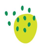 Hand drawn abstract spots flat icon Illustration vector