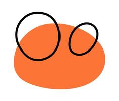 Hand drawn spots background flat icon vector