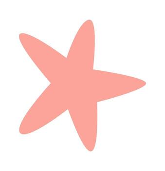 mano dibujado forma plano icono sencillo brillante estrella modelo vector